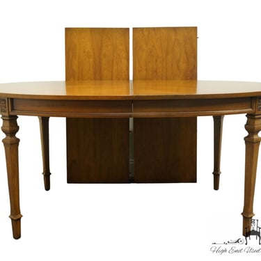 CENTURY FURNITURE Italian Neoclassical Tuscan Style 101" Oval Bookmatched Dining Table 171-312 