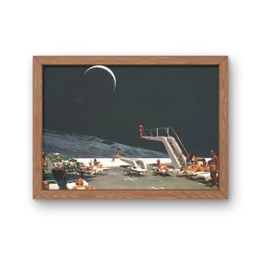 LKA Surreal Retro Collage Art Print