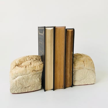 Cast Plaster Loaf of Bread Bookends | Sergeant Sailor - Vallejo, CA | ATTIC