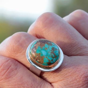 Big Sur | Fox Mine Turquoise Medium Oval Ring