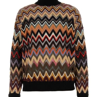 Missoni Woman Embroidered Wool Blend Sweater