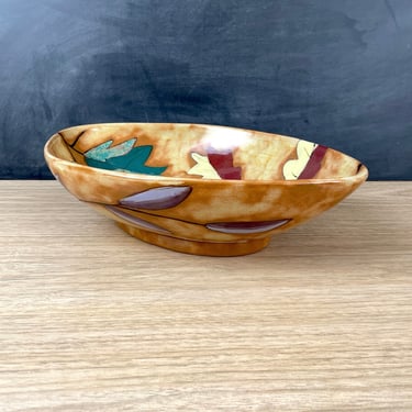 Leaf Line pottery bowl by Butter and Toast - 1992 vintage 