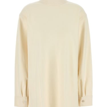 Jil Sander Women Cream Wool Blend Blouse