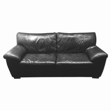 Black Leather Sofa