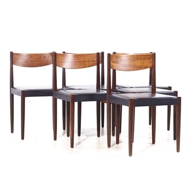 Poul Volther for Frem Rojle Mid Century Danish Teak Dining Chairs - Set of 6 - mcm 