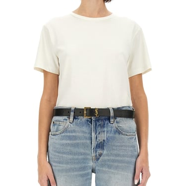 Saint Laurent Women T-Shirt With Logo