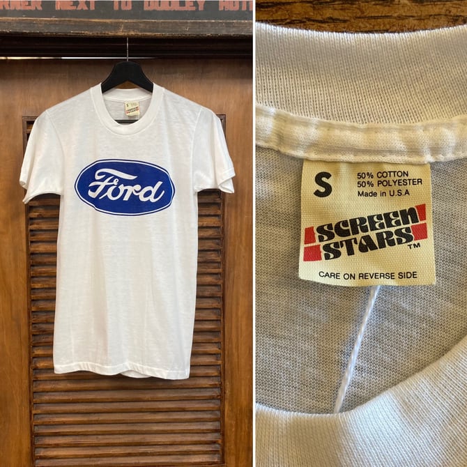 Vintage 1980’s -Deadstock- Ford Motor Co. Car Club Automobile T-Shirt, 80’s Screen Stars, 80’s Tee Shirt, Vintage Clothing 