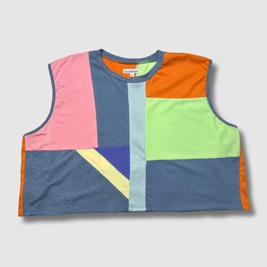 Limited Edition  'Pastels for Summer' Mock Neck Crop Top (3xl)