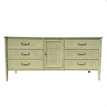 slim fit dress slacks Vintage Broyhill Furniture Faux Bamboo Dresser Available for Custom Lacquer   Hibiscus House