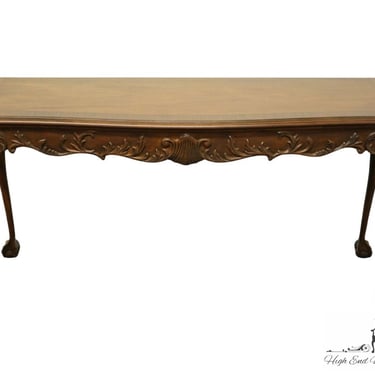 DREXEL HERITAGE Heirloom Collection Solid Banded Mahogany Traditional Chippendale Style 55" Accent Sofa Table 074-454 