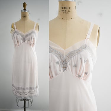 1950s NOS Aristocraft Pale Pink and Gray Slip 