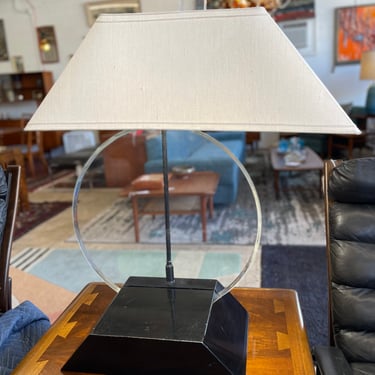 Postmodern Lucite Sculptural Table Lamp