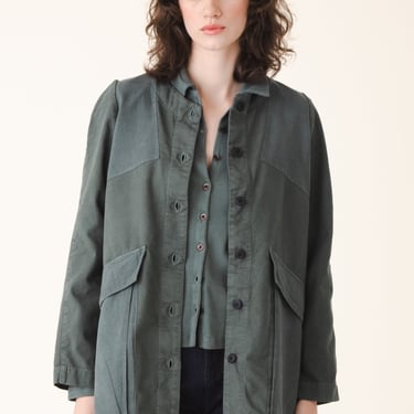 Canvas Touring Jacket in Cool Green