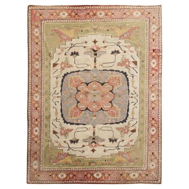 Art Nouveau Style Turkish Oushak Rug 10' x 12'