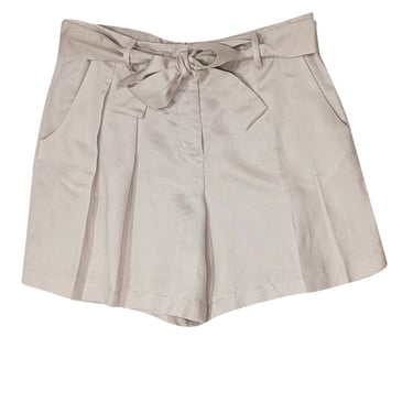 Anne Fontaine - Beige Tie Waist Shorts Sz 12