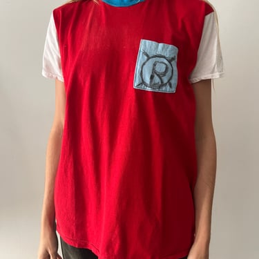 60s/70s Colorblock Pocket Tee