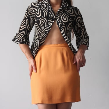 90s Tangerine Miniskirt - W26