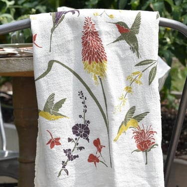 June &amp; December | Hummingbird Garden Towel