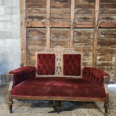 Antique Victorian Settee 59