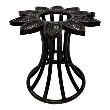 Jamie Durie for Baker / McGuire Brown Caned Sunflower Side Table Base