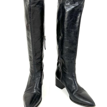 Miu Miu Leather Knee-High Boots