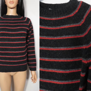 Vintage Pendleton Unisex Striped Wool Sweater Made In USA Size S 