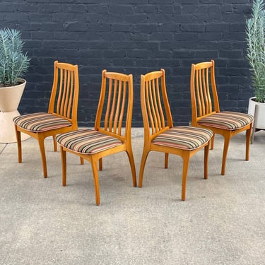 et of 4 Mid-Century Modern Dining Chairs, c.1970’s 