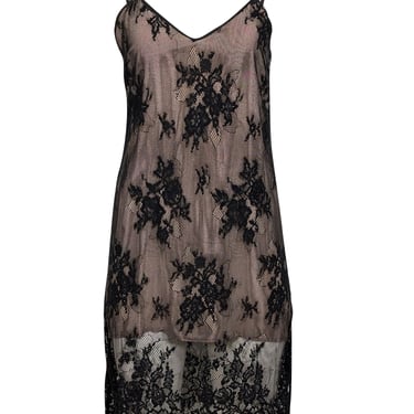 Gold Hawk - Black Lace w/ Beige Underlay Slip Dress Sz XS