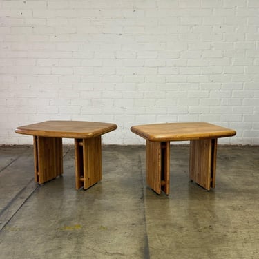 Post Modern Oak Side Tables - Sold Separately 