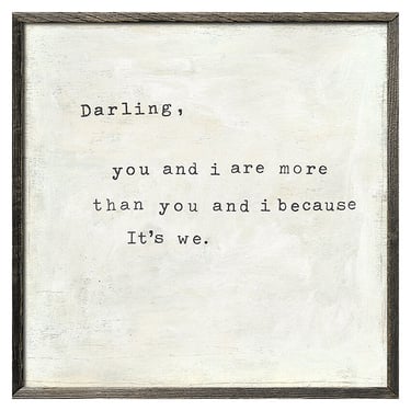 Darling You & I Wall Art