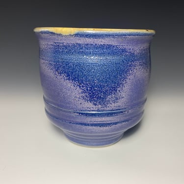 Vintage, Studio Art Pottery Vase Blue and Purple 