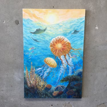 "Jelly and Rays" Original Acrylic Painting