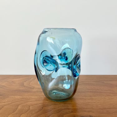 Randy Strong Studio Art Glass Vase with Internal Strands, Early Work - 1976 