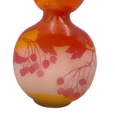 Large Art Nouveau Cameo Glass Moon Vase c1900 Emile Galle SK92a-28