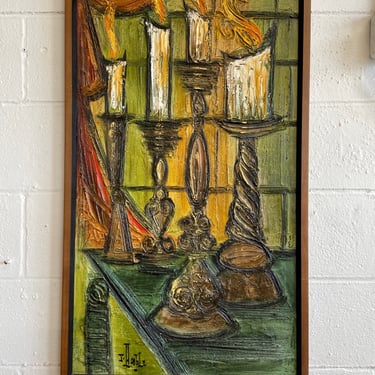Original Van Hoople Candlesticks Painting