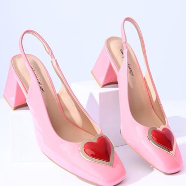 Pink Heart Shoes