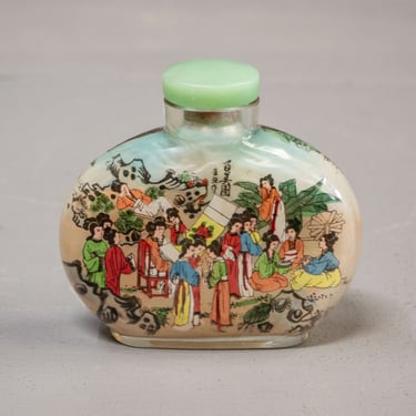 Antique Reverse Hand Painted Snuff Bottle