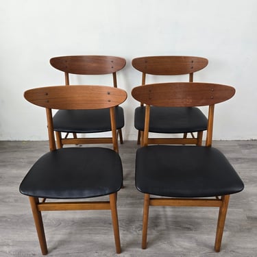 Set of 4 Danish Teak Dining Chairs