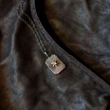 Mixed Metal North Star Aura Necklace