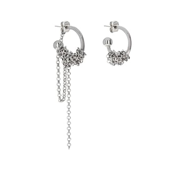 VERA EARRINGS - MEDIUM PALLADIUM