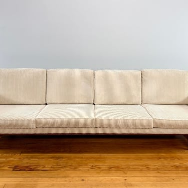 Illum Wikkelso Danish Mid Century Modern Teak Four Seat Sofa 