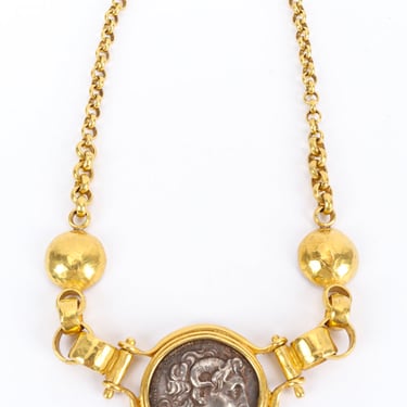 Roman Coin Pendant Necklace