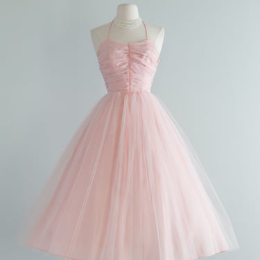 Dreamy 1950's Ballerina Pink Party Dress / XS