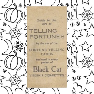 Black Cat Fortune Telling Card Instruction Booklet, DIGITAL Download Instructions Only 