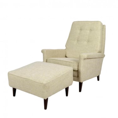 Reclining Lounge Chair With Ottoman