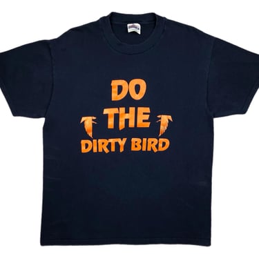 Vintage 90s “Do The Dirty Bird” Atlanta Football Double Sided Touchdown Dance Graphic T-Shirt Size Large 