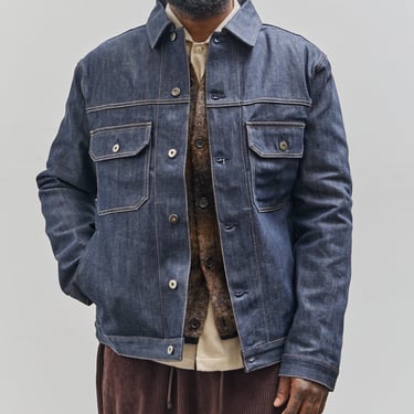 Universal Works Trucker II Jacket, Indigo Denim