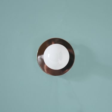 Wall Sconce or ceiling light • Multiple Finishes • Dot • Modern Light • Midcentury Modern • Lamp • Polished Nickel • Brass • White 