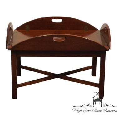 HICKORY CHAIR Co. Banded Mahogany Traditional Style Accent Butler's Coffee Table 521-12 