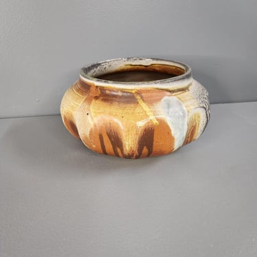 Vintage Bob Mohr Signed Studio Art Pottery Vase Vessel Planter 